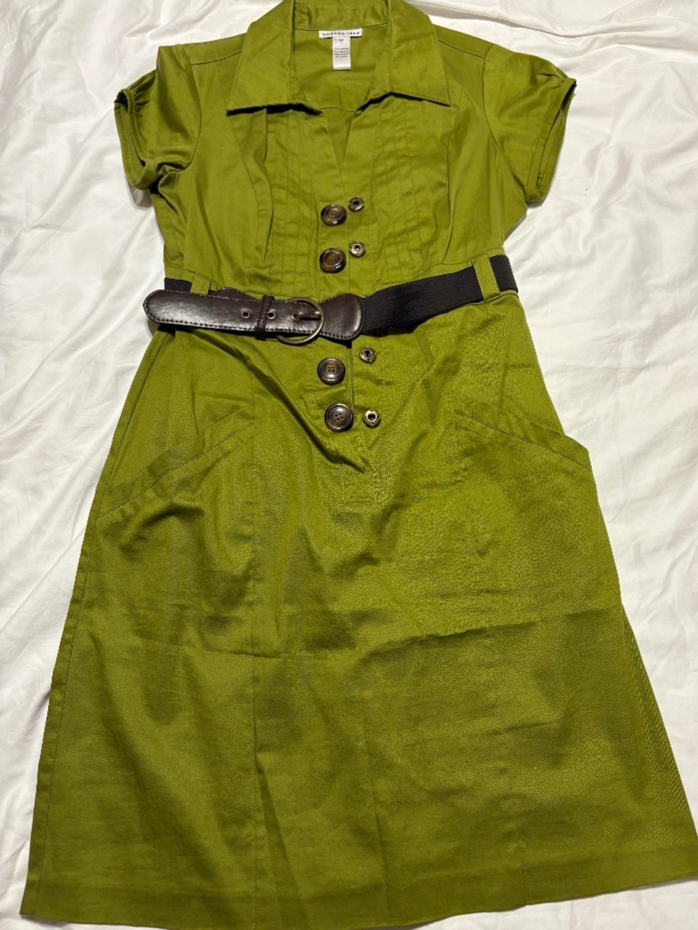 Vintage 2008 Amanda Lane Archival Utility Safari Dress - Size 8P